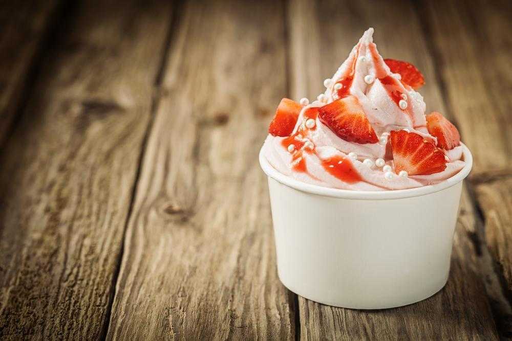 Cupcakes de yogurt helado